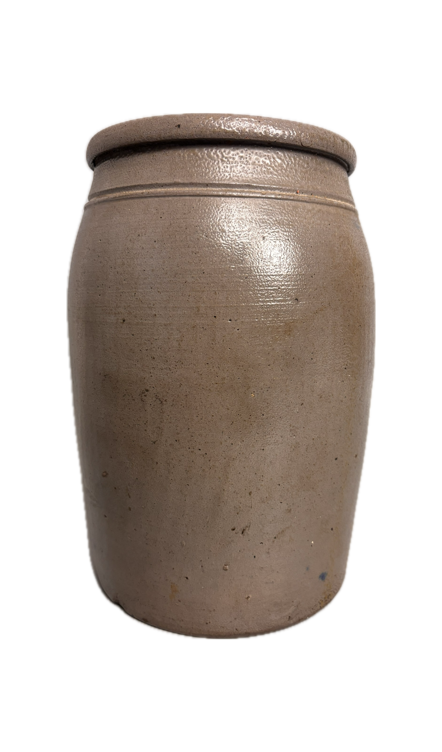 19th Century American Stoneware Advertising Jar 2 Gal. E. J. MILLER & CO. / ALEXANDRIA