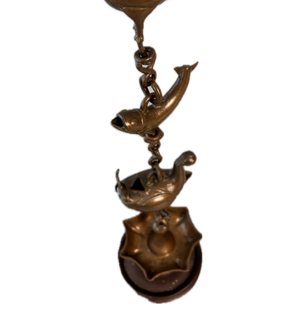 Thooku Vilakku – Antique Hindu Temple Hanging Oil Lamp