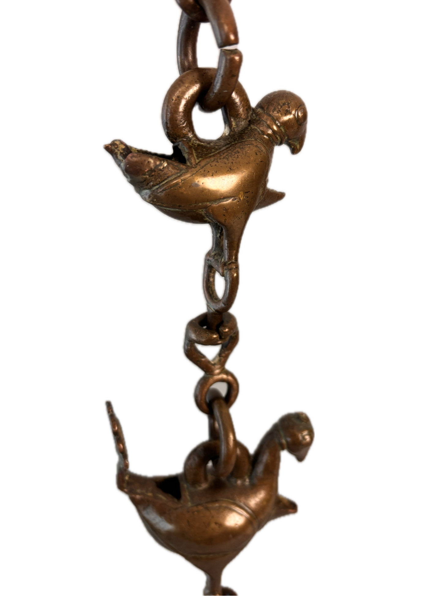 Thooku Vilakku – Antique Hindu Temple Hanging Oil Lamp