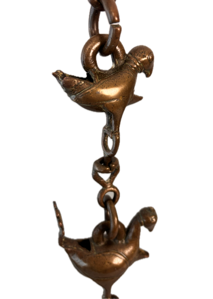 Thooku Vilakku – Antique Hindu Temple Hanging Oil Lamp