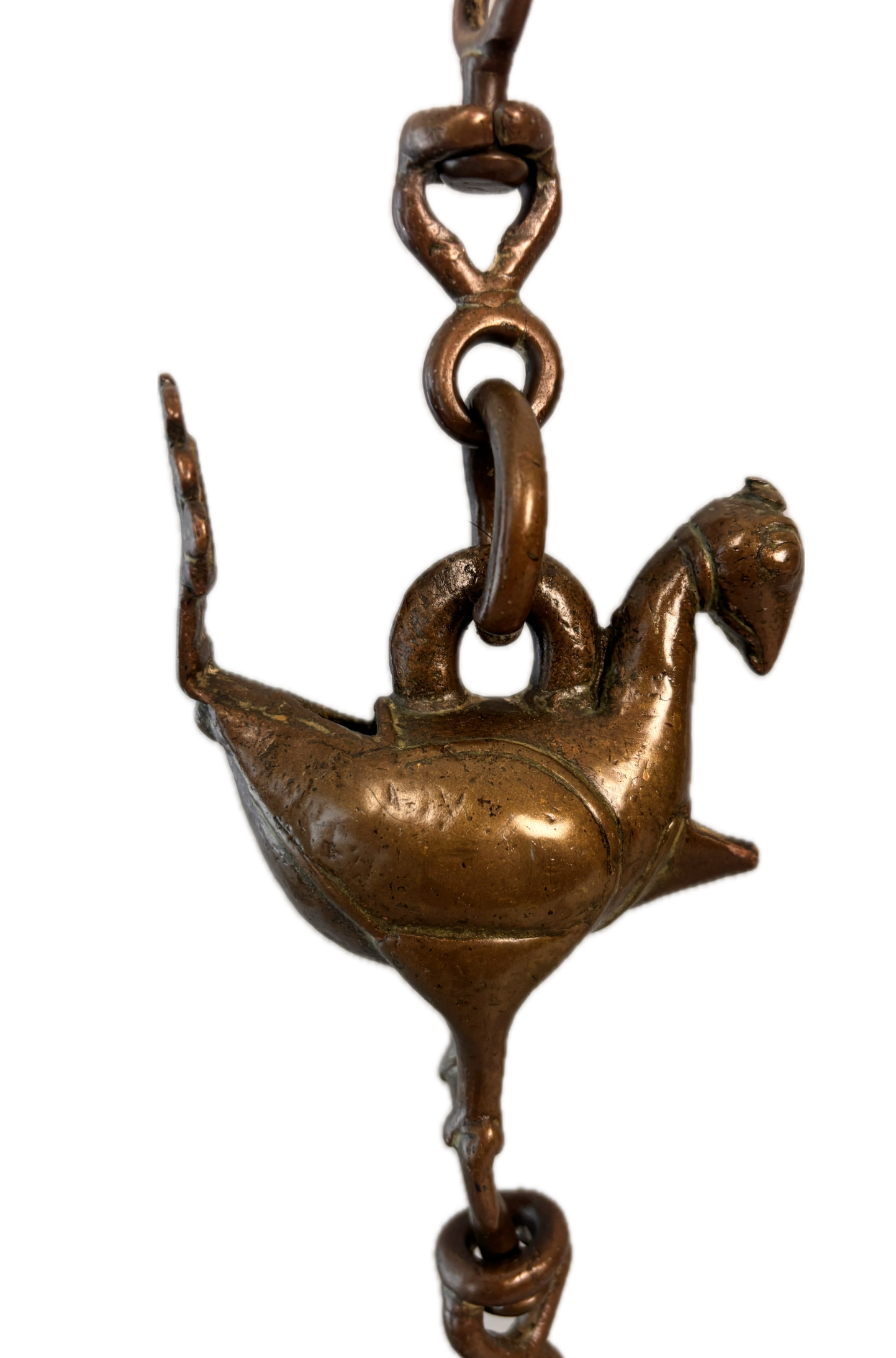 Thooku Vilakku – Antique Hindu Temple Hanging Oil Lamp