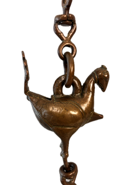 Thooku Vilakku – Antique Hindu Temple Hanging Oil Lamp