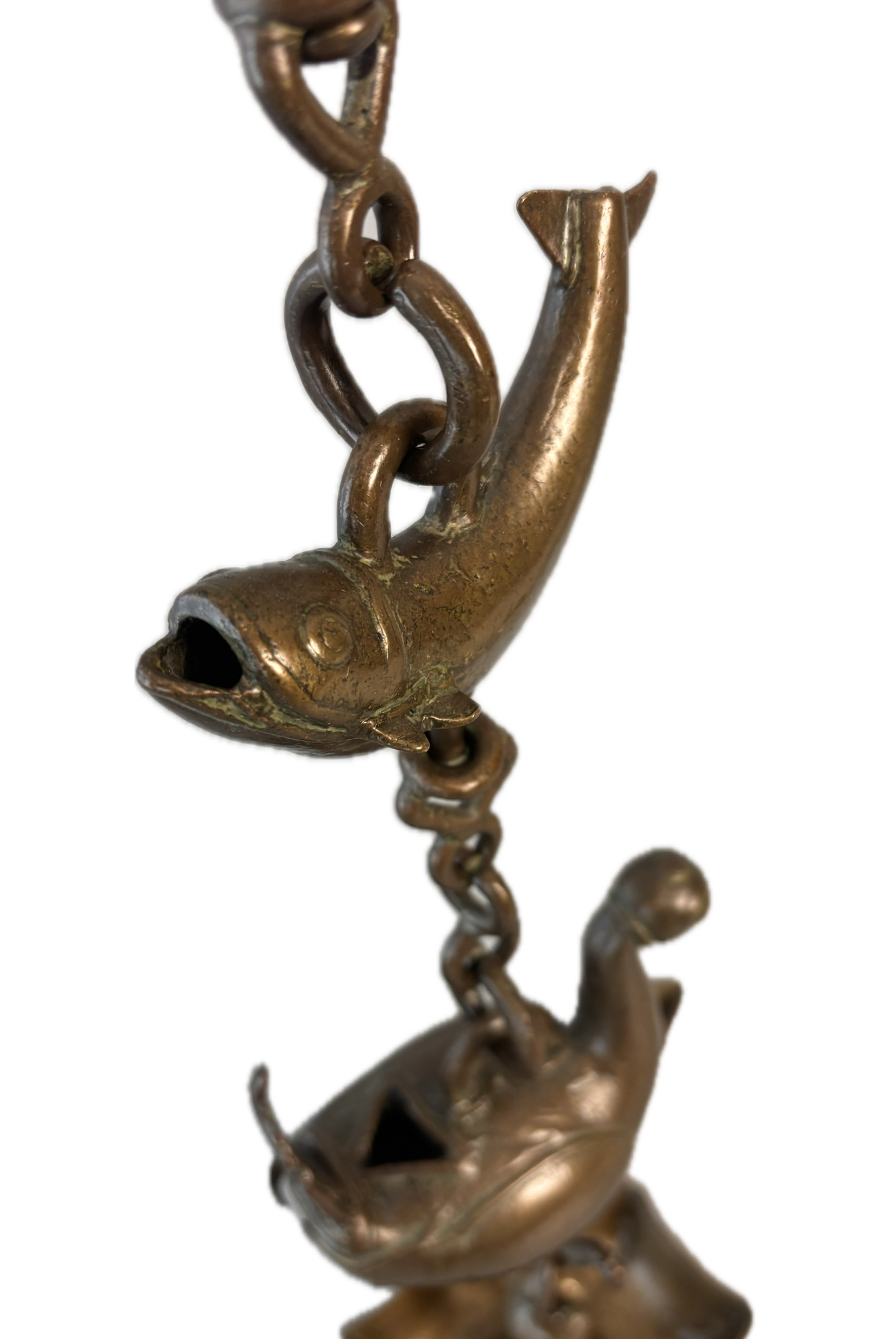 Thooku Vilakku – Antique Hindu Temple Hanging Oil Lamp