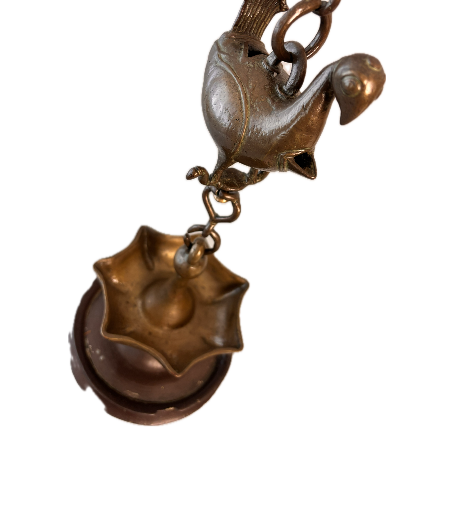 Thooku Vilakku – Antique Hindu Temple Hanging Oil Lamp