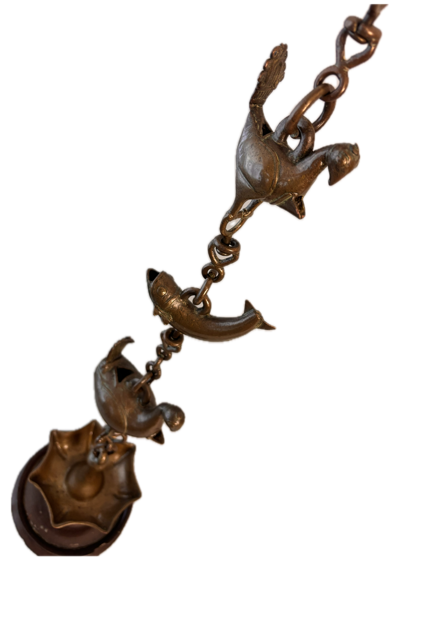 Thooku Vilakku – Antique Hindu Temple Hanging Oil Lamp