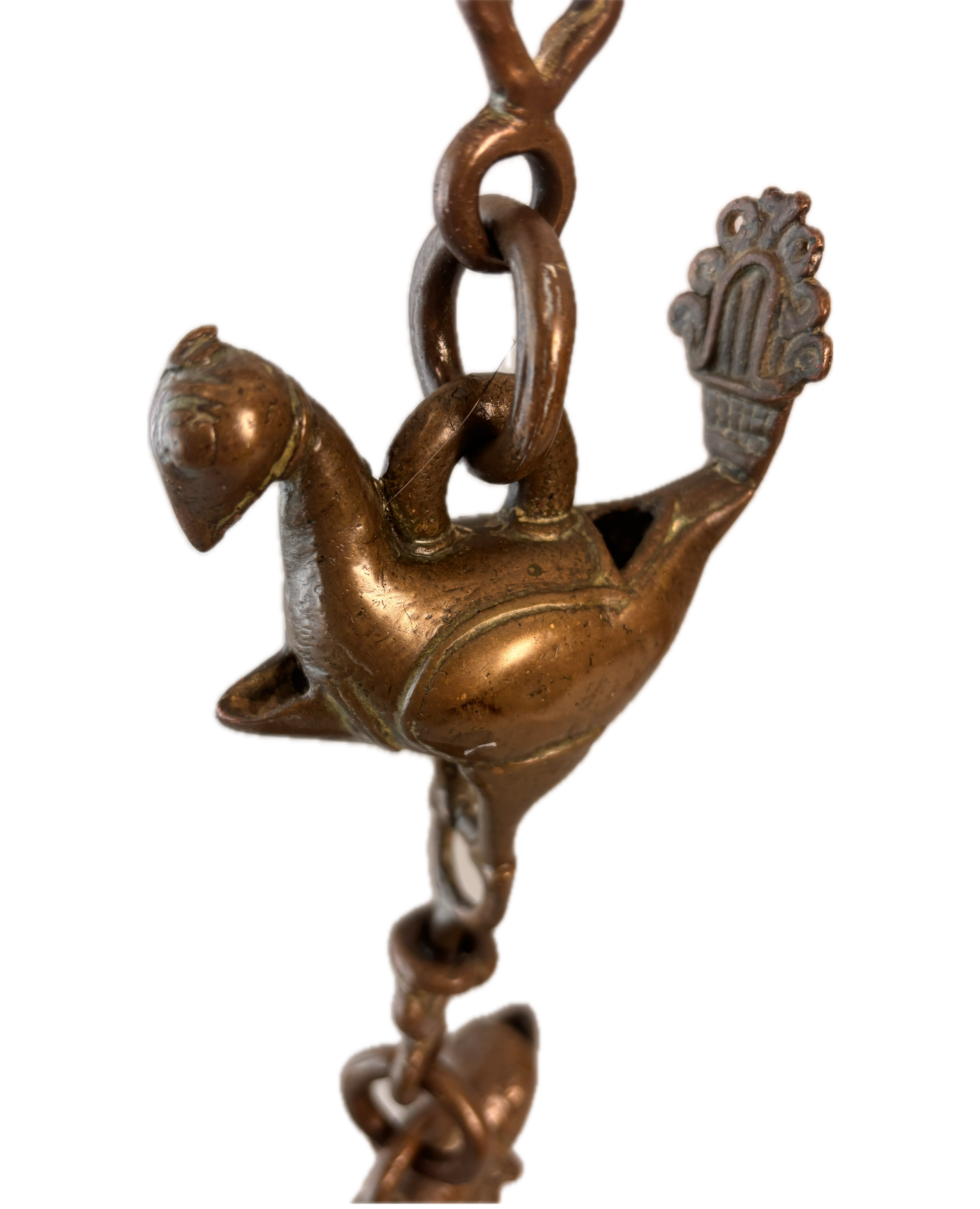 Thooku Vilakku – Antique Hindu Temple Hanging Oil Lamp