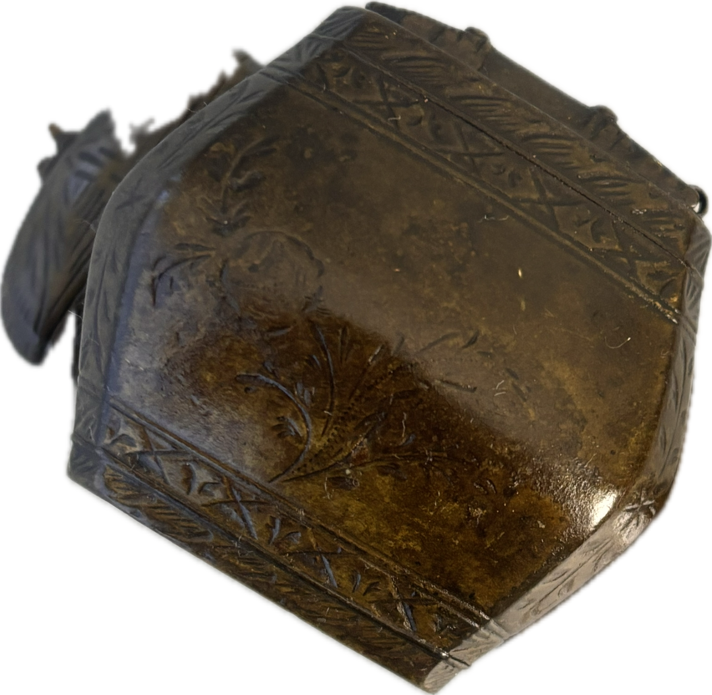 Ottoman-Persian Qalamdan: Antique Inkwell & Pen Case