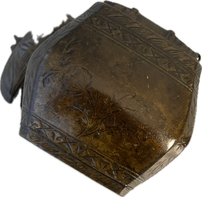 Ottoman-Persian Qalamdan: Antique Inkwell & Pen Case