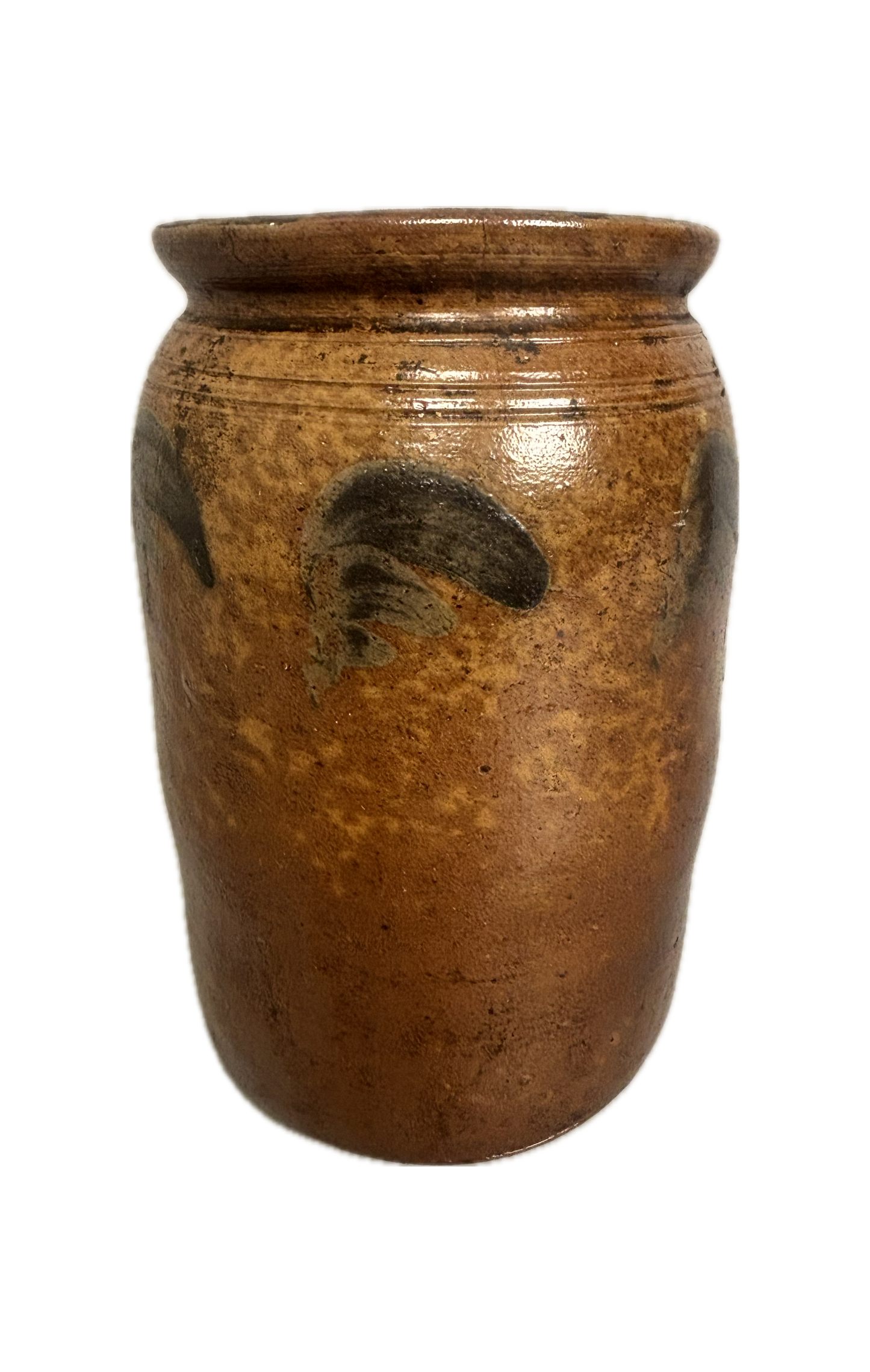American Stoneware Crock on White Background