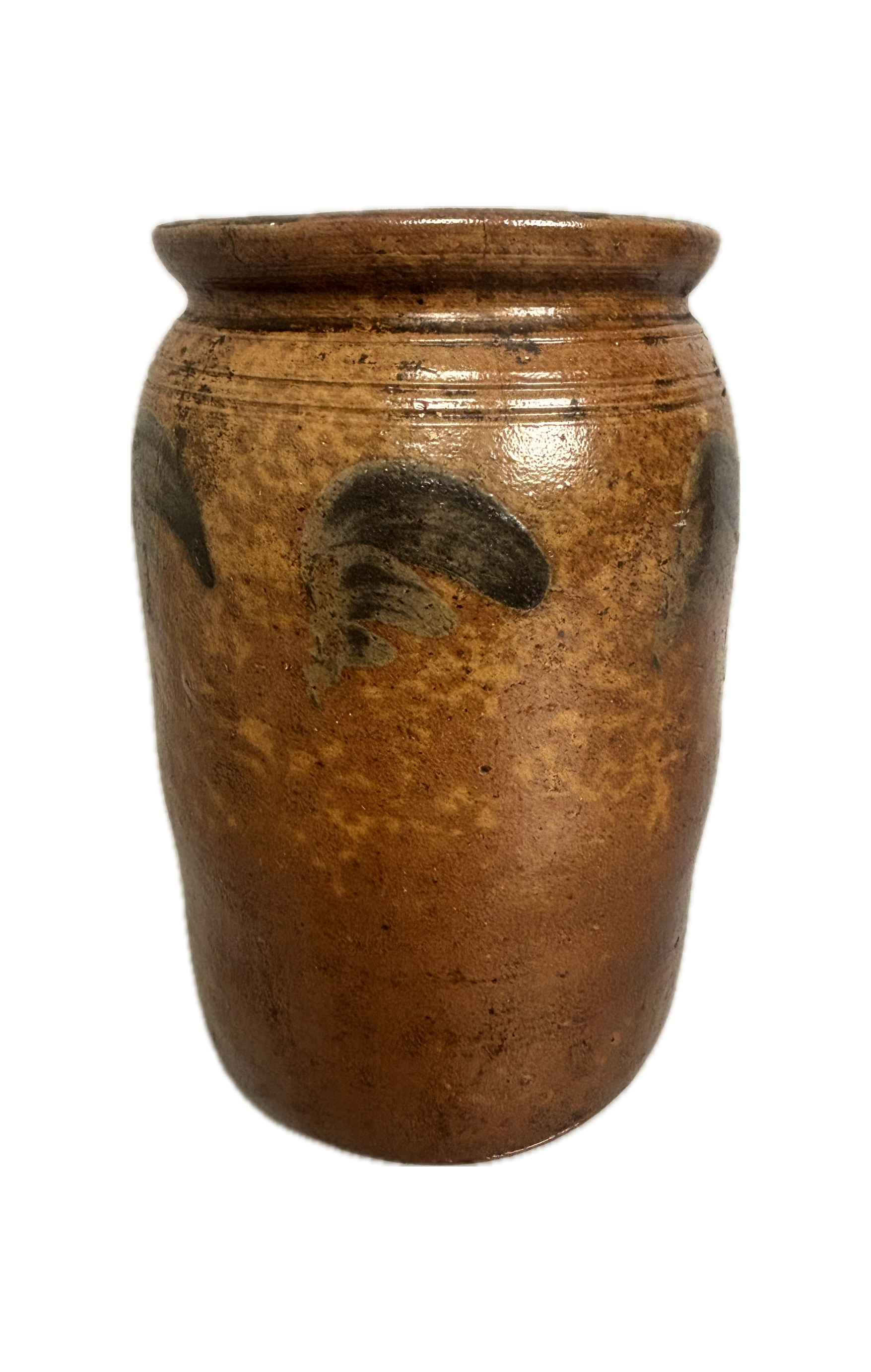 American Stoneware Crock on White Background