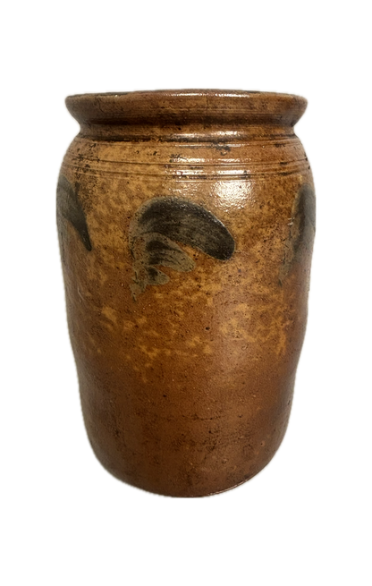 American Stoneware Crock on White Background