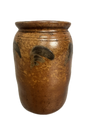 American Stoneware Crock on White Background