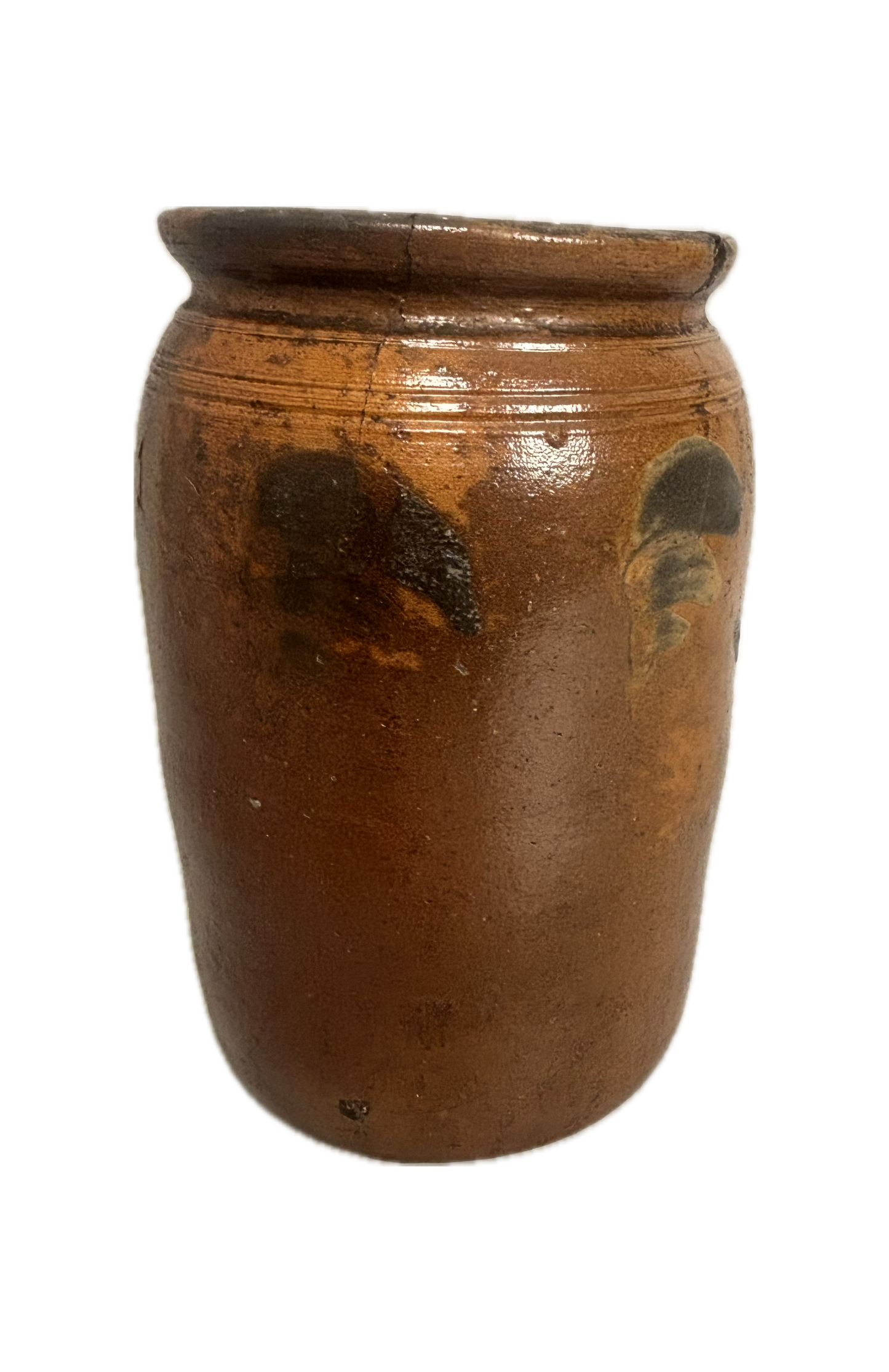 American Stoneware Crock on White Background