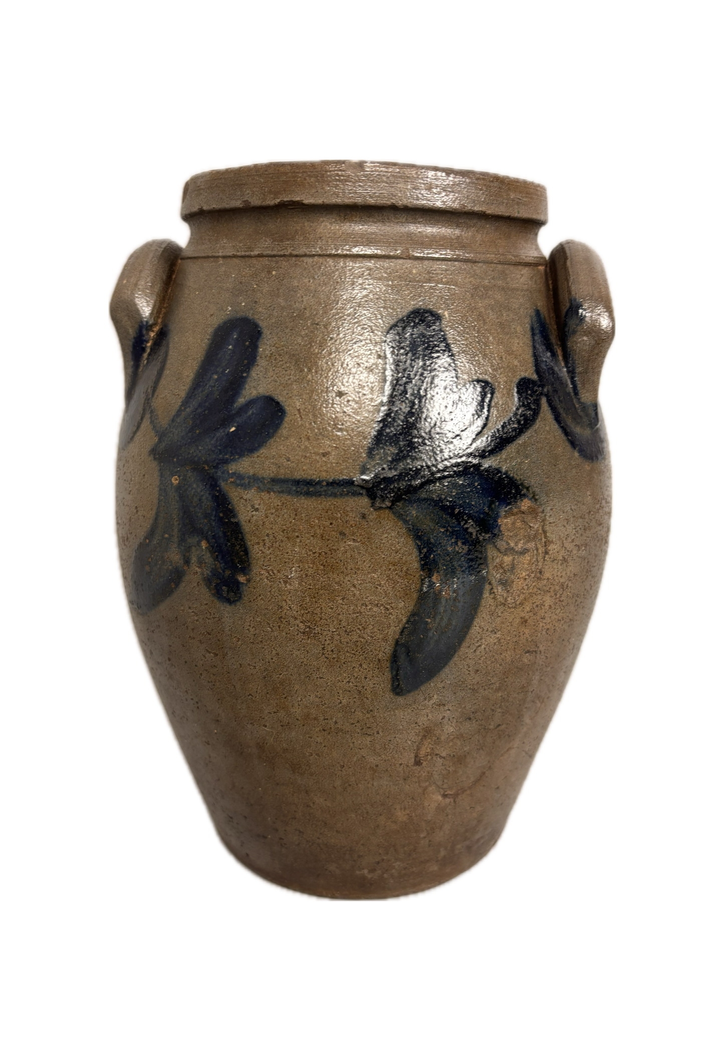 American Stoneware Crock on White Background