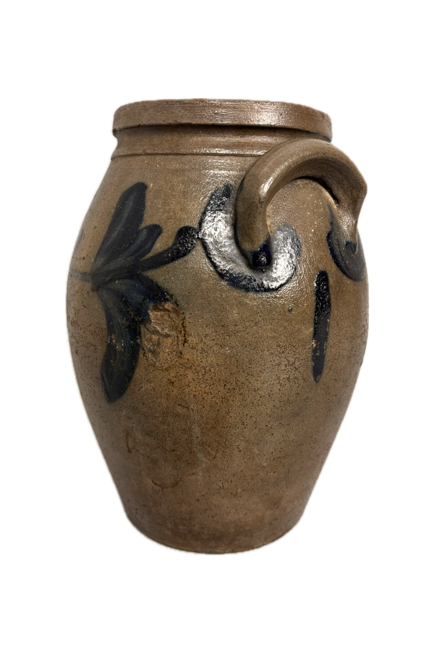 American Stoneware Crock on White Background