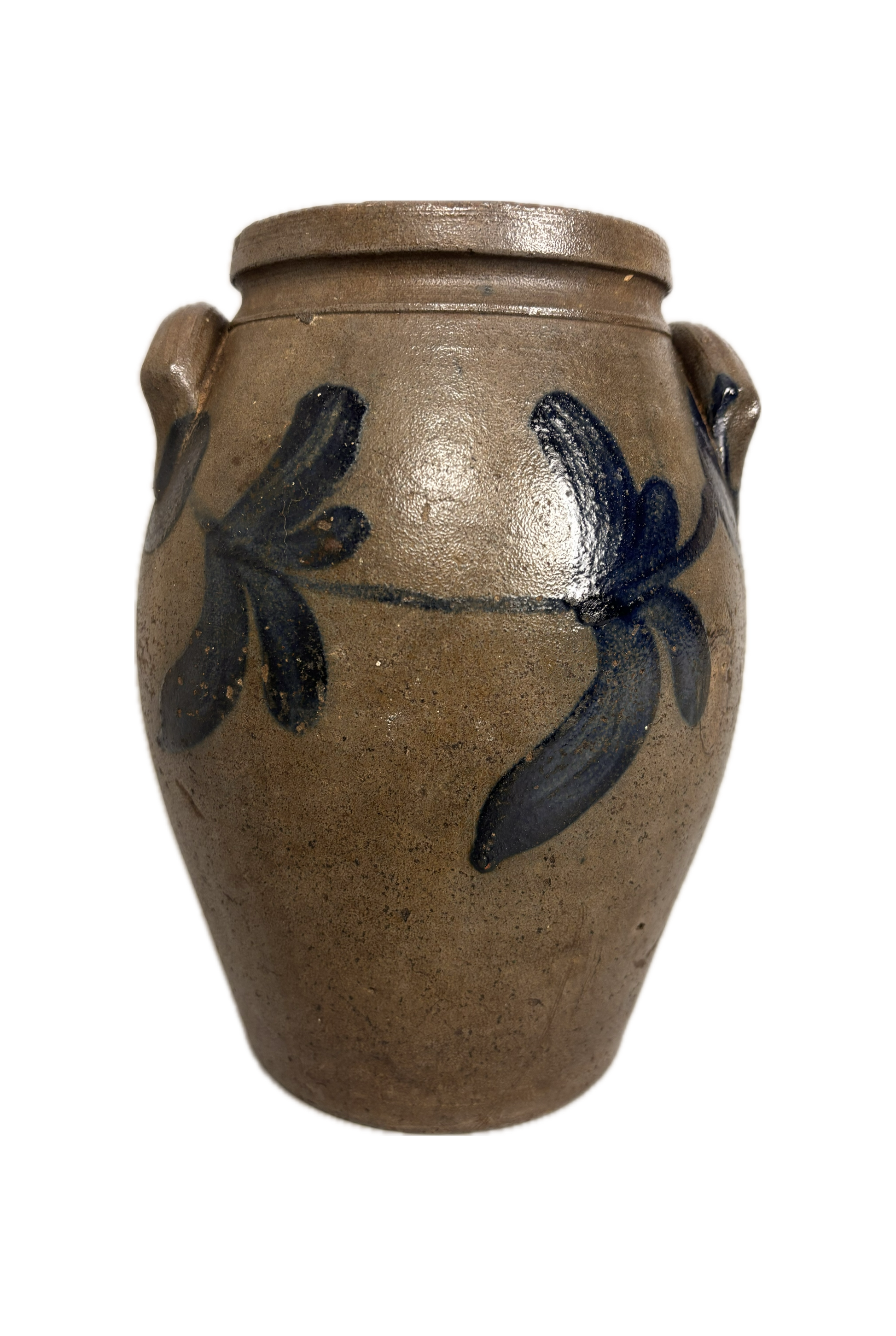 American Stoneware Crock on White Background