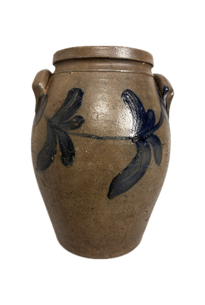 American Stoneware Crock on White Background