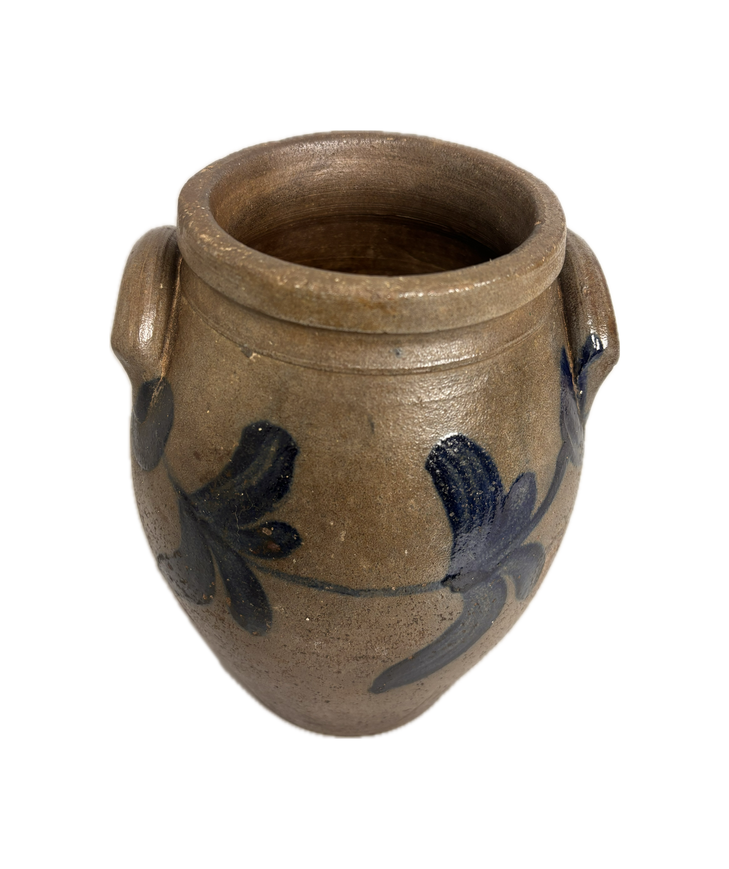 American Stoneware Crock on White Background