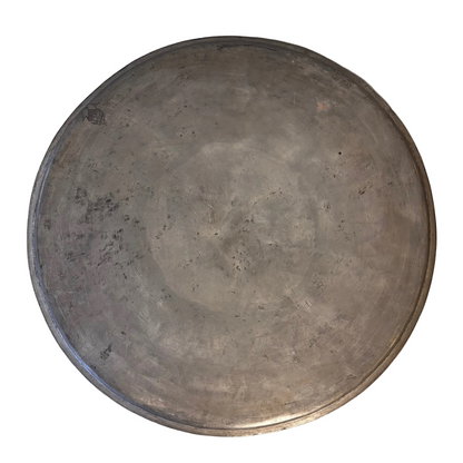 Safavid Persian engraved silvered copper tray 