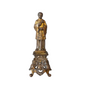 Blessed Louis-Marie Grignion de Montfort gilt brass figure dated 1888