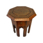 Antique Hoshiarpur inlaid folding octagonal table